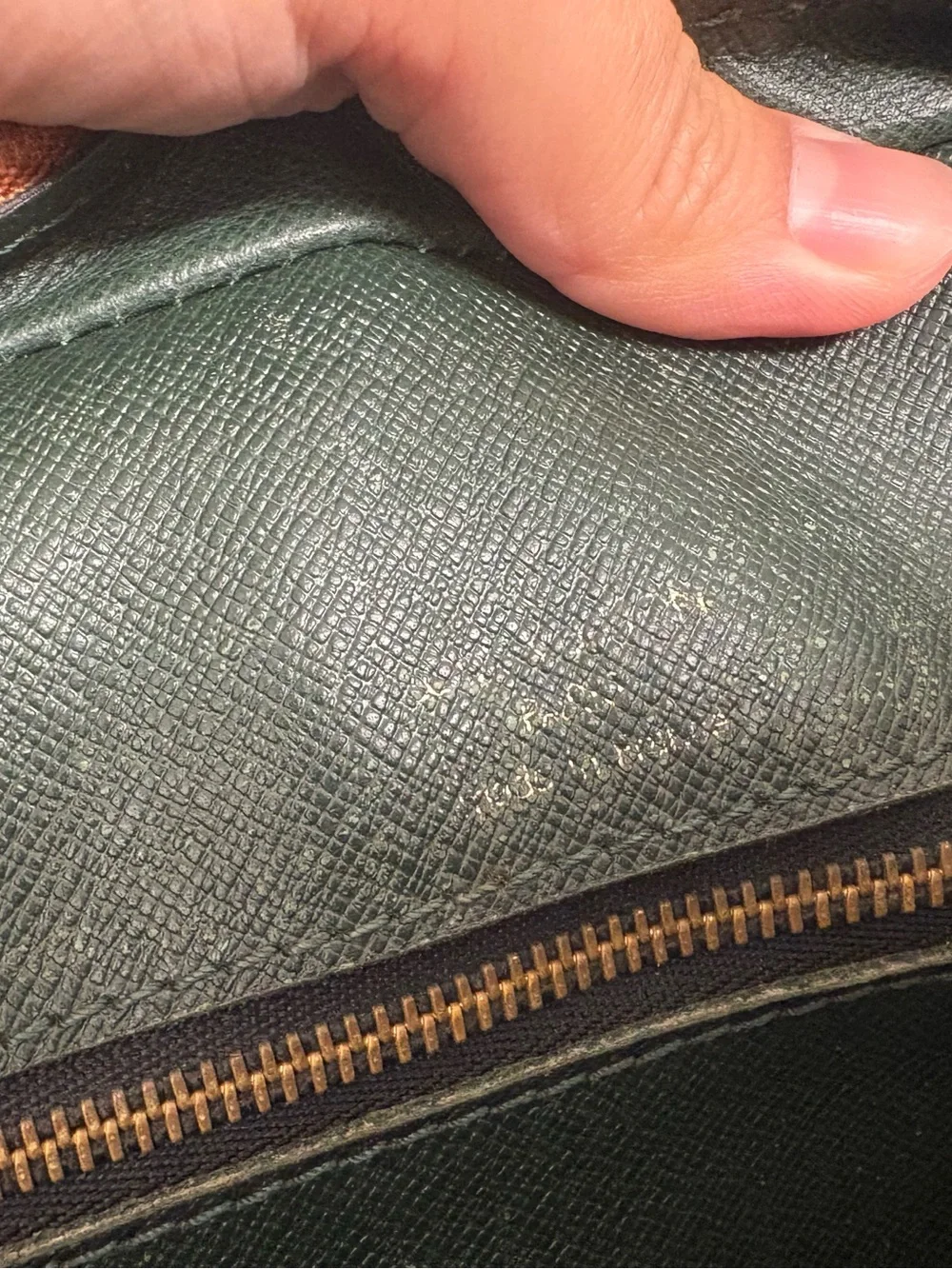 Louis Vuitton Porte Documents Voyage Brown Epi Handbag